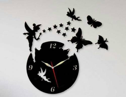beautiful butterfly wall clock 