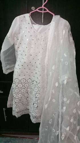 white organza dress