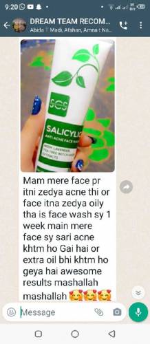 SCS SALICYLIC ANTI ACNE FACE WASH 