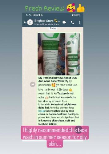 SCS SALICYLIC ANTI ACNE FACE WASH 