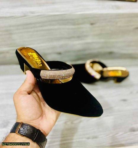Women's velvet wedge Heels 