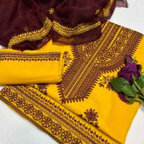 3pc embroidered dress 