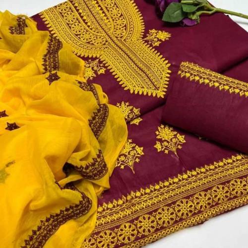 3pc embroidered dress 