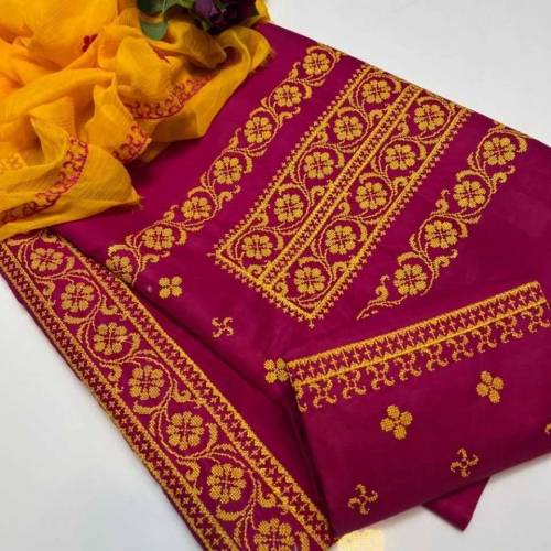 3pc embroidered dress 