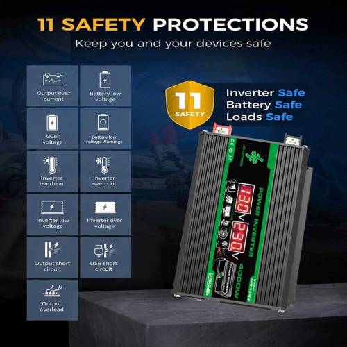 car inverter 4000watt intelligence 