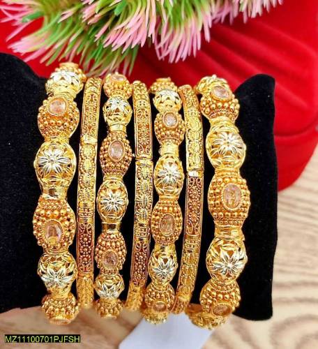 set of 7 dou style bangles 