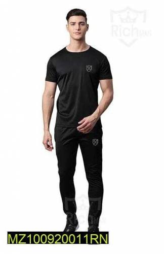 2 pcs polyester micro track suit for men's 