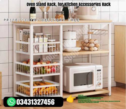Oven Stand Rack for Kitchen Accessories 