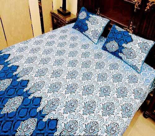 Double size cotton bedsheets for summer super sale 