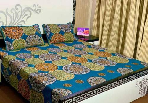 Double size cotton bedsheets for summer super sale 