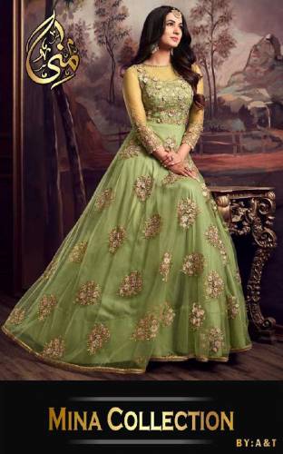 *Mina Collection*By A&THeavy Front Embroidered Maxi 2PieceSize Mesurem