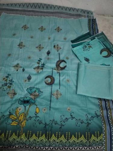 3 piece embroided suits