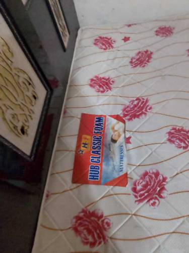 Double Bed with mattress foam Ok condition urgent sellkara