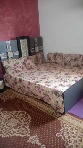 Double Bed with mattress foam Ok condition urgent sellkara