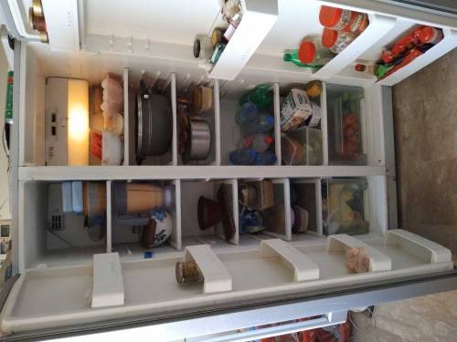 Haier double door refrigerator in 10/10 condition is for sale.