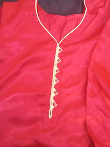 Red Silk pajama qameez suit