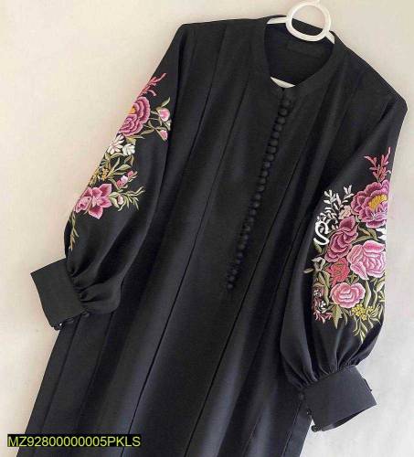 2pcs women stitched linen Embroidered suit 