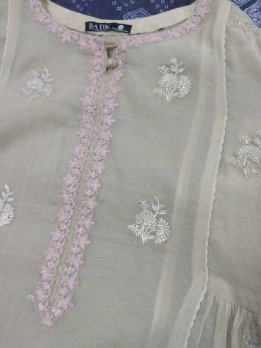 Batik embroided dress 