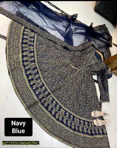 women silk cotton stiched printed 3pc dress