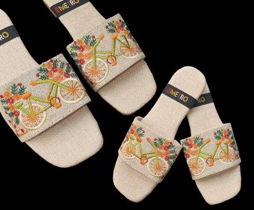 Women's PU_Fabric Flats 