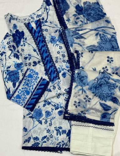 3-Pc Chikankari Lawn Stitched Collection