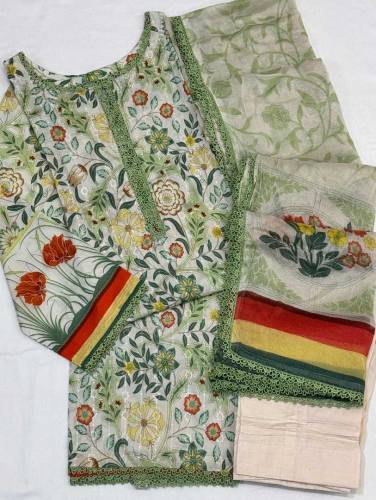 3-Pc Chikankari Lawn Stitched Collection