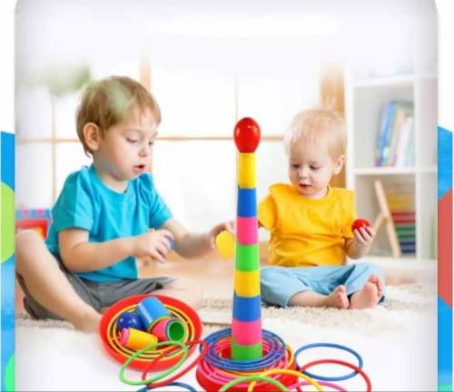 Ring toss game for kids, indoor game