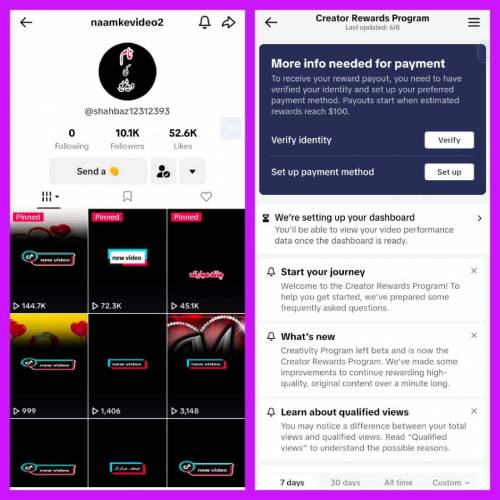 TikTok account usa monetized 