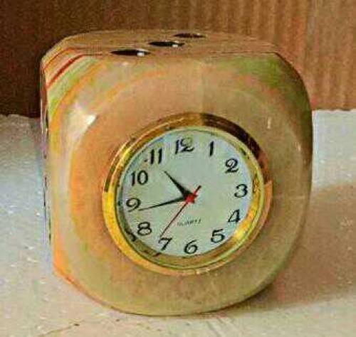 Marble table clock