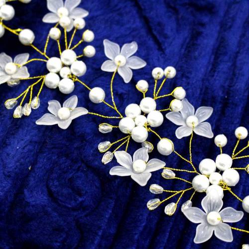 Eid Special Deal Pearl Earrings Hair Crown & Pendant Set