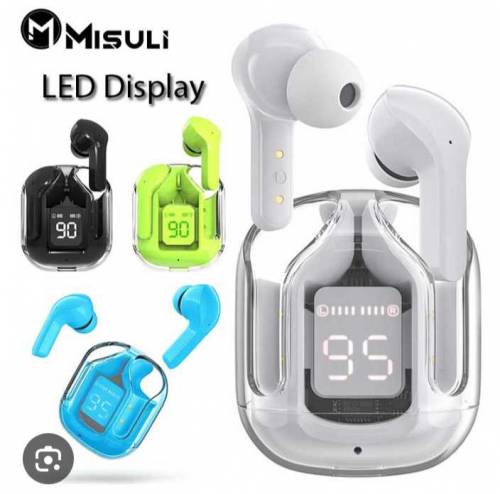 Earbuds air 31 wireless with crystal transparent case