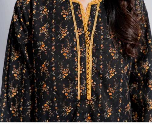 polo republic women lace design 2 pieces stitched suit 
