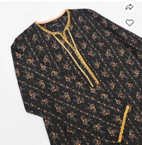 polo republic women lace design 2 pieces stitched suit 