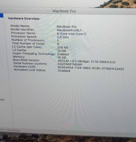 Apple Mackbook Pro 2019