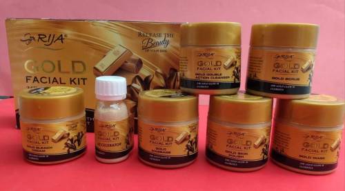 rija 6 step facial for brightening skin.