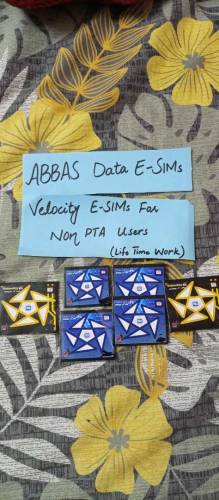 Data esim available for non pta users