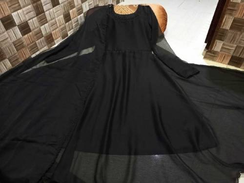 chiffon big flair maxi with high quality fabric