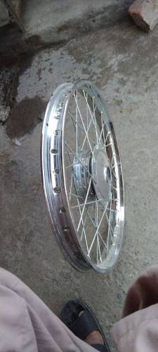Rim, spokes, Hub completely fitted front and rear for CD70 motorcycle 