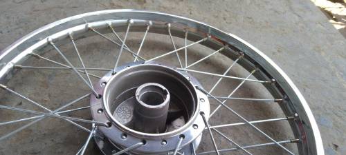 Rim, spokes, Hub completely fitted front and rear for CD70 motorcycle 