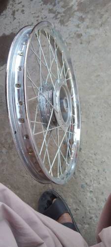 Rim, spokes, Hub completely fitted front and rear for CD70 motorcycle 
