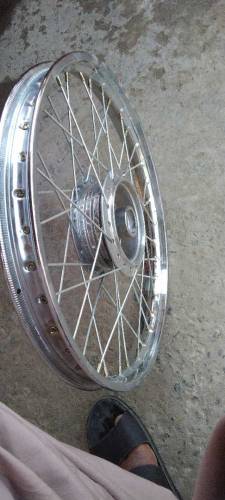 Rim, spokes, Hub completely fitted front and rear for CD70 motorcycle 