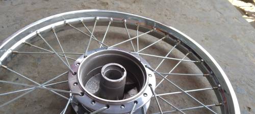 Rim, spokes, Hub completely fitted front and rear for CD70 motorcycle 