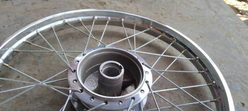 Rim, spokes, Hub completely fitted front and rear for CD70 motorcycle 