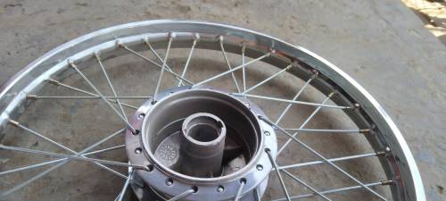 Rim, spokes, Hub completely fitted front and rear for CD70 motorcycle 