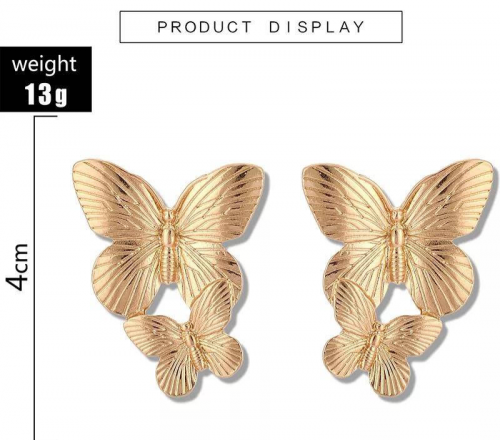 Beautiful stylish butterfly earrings 