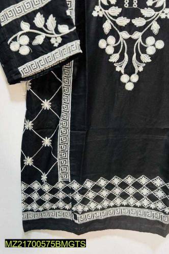 2pcs stiched linen embroidered suit available for sale free home 🚚📦🤩