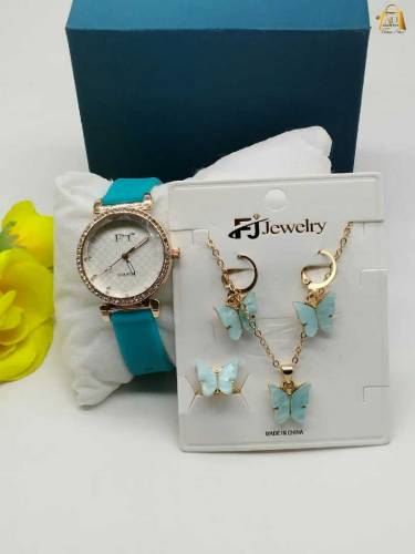 BEAUTIFUL GIFT SET 🎁🌹LOCKET SET + RING + JEWELRY WATCH 