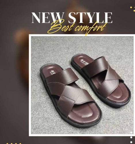 *Men,s Lighweight House Slippers Comfortable Rexine Brown*•  Material: