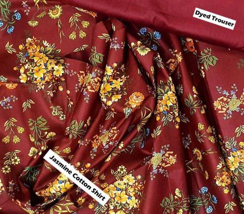 ꧁֎  Women's Unstitched Cotton Digital Print Suit (2 Pcs)  ֍꧂