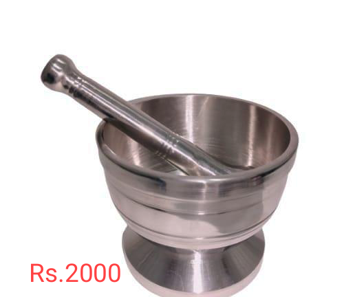 Stainless steel Hawan Dasta Seta
